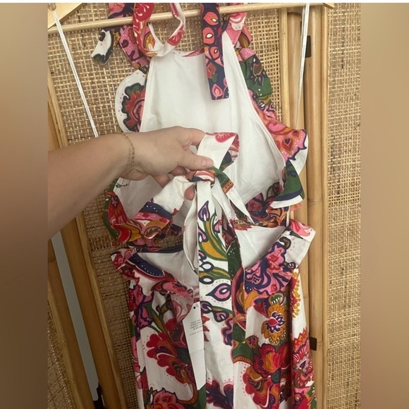 Zimmermann Lovestruck Tie Back Midi Dress - Picture 8 of 11